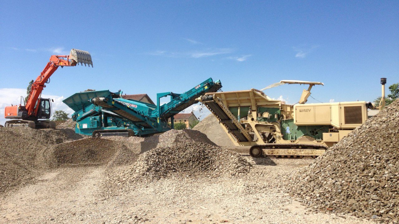 Frantumazione e recupero inerti